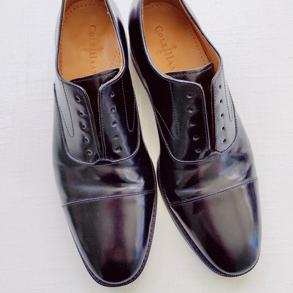 Cole Haan Shoes | Cole Haan, Nike Air 9.5 M Leather Dress Shoes Nwob | Color: Black | Size: 9.5 | Pm-96672533's Closet